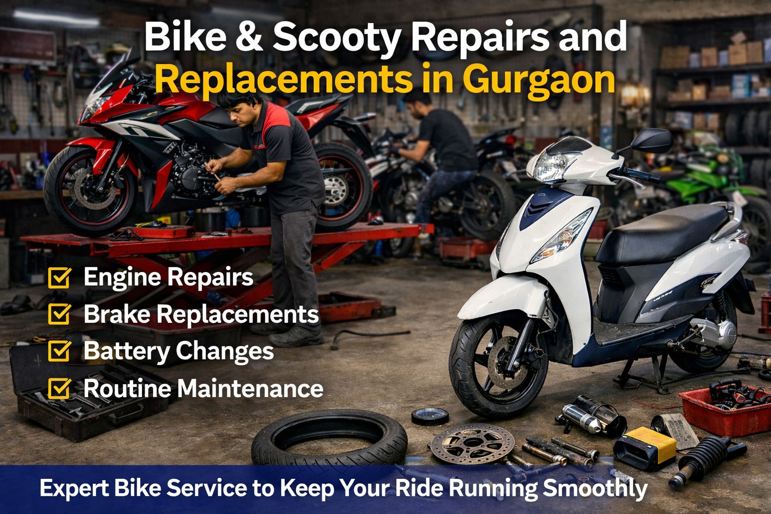 Routine Bike Maintenance in Gurgaon