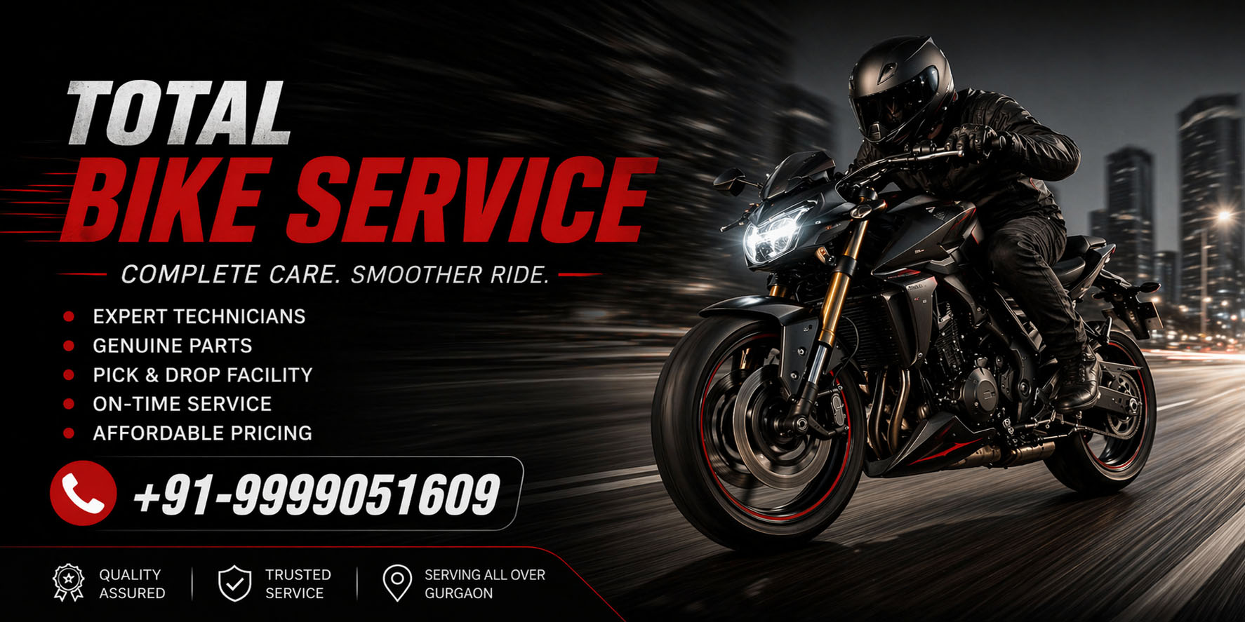 Home bike service in Gurgaon - professional doorstep bike servicing